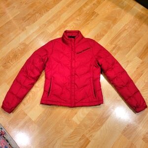 Harley Davidson Women's Duck Down Full Zip Puffer Jacket Size Small Tall